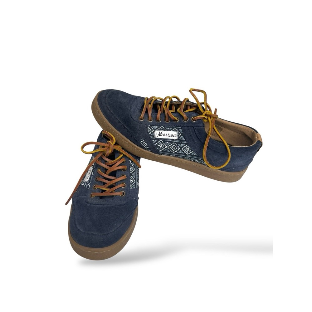 Morrison Shelby Y2K Navy Suede Nineties Sneakers Mens Size 8‎ EU 41 Very Nice!